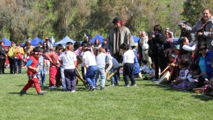   Medio millar de párvulos de la Junji jugó palín en Huechuraba 