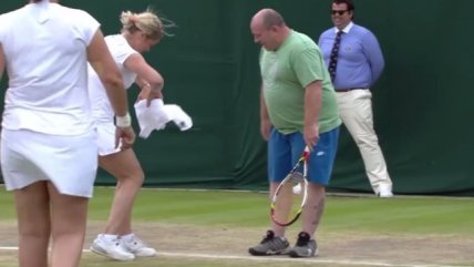   Un aficionado protagonizó el punto más bizarro de Wimbledon 2017 