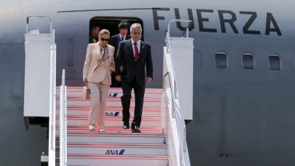   La llegada del Presidente Piñera a Japón para participar en cumbre G20 