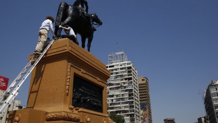  Consejo de Monumentos evaluó daños a la estatua de Baquedano  
