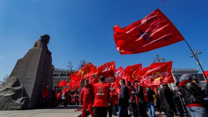  Partido Comunista ruso homenajeó a Marx en el Día de los Trabajadores  