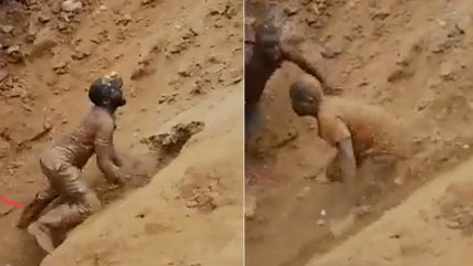  Mineros de Congo rescataron con sus manos a compañeros que quedaron sepultados  