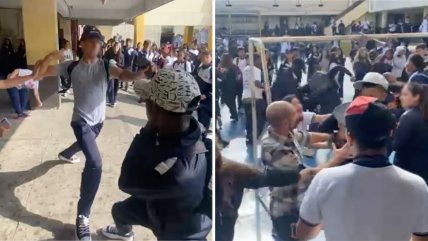   Riña generalizada convirtió el patio de un liceo antofagastino en un pandemonio 