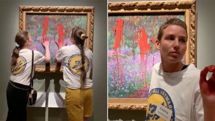   Activistas fueron detenidas tras vandalizar obra de Monet en Suecia 
