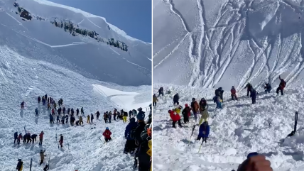   Rescatan a tres personas tras avalancha en las Termas de Chillán 
