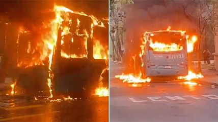   Queman dos micros en las inmediaciones del Liceo de Aplicación 