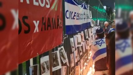   Comunidad Judía en Chile hizo velatón por los rehenes de Hamás 