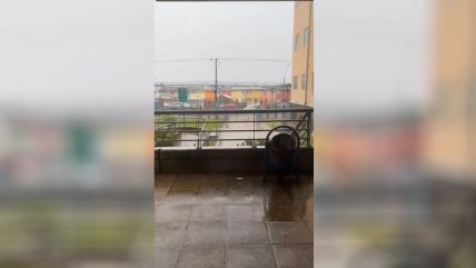   Las fuertes lluvias que deja el ciclón extratropical en Talcahuano 