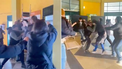   Hasta con sillas: Apoderados protagonizaron brutal pelea en liceo de Quilpué 