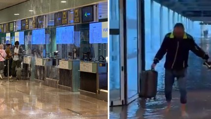   Fuertes lluvias inundaron aeropuerto de Barcelona 