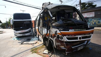  Colisión entre buses de pasajeros dejó 18 heridos en Estación Central 