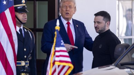   El gesto y el comentario de Trump al recibir a Zelenski en la Casa Blanca 