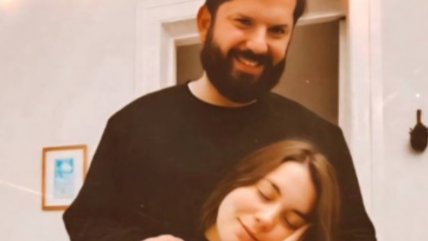  La tierna postal del Presidente Boric a la espera del nacimiento de su hija  