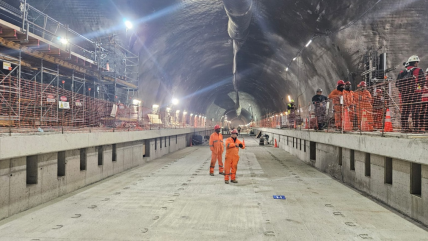   Línea 7 del Metro de Santiago sumó nuevo avance con conexión entre túneles cerca de Vitacura 