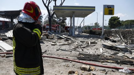   Explosión en una bencinera de Roma dejó más de 30 heridos 