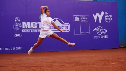   Antonia Vergara dio el golpe y se sumó a Fernanda Labraña en las semifinales del W15 de Santiago 
