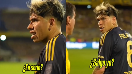   Carlos Palacios salió molesto en medio del empate de Boca Juniors ante Rosario Central 