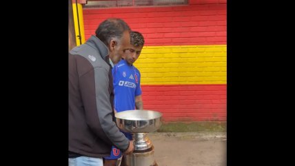   Lucas Assadi celebró junto a su familia el título en la Supercopa 