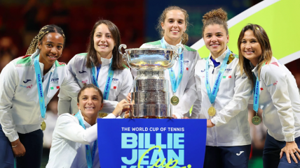   Italia tumbó Estados Unidos y conquistó su sexto título en la Copa “Billie Jean King” 