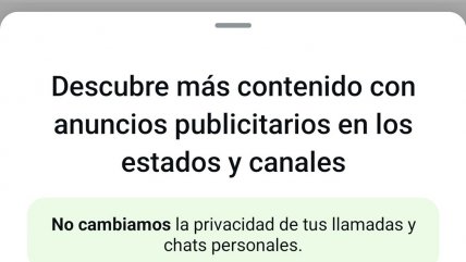   Inminente llegada a Chile de la publicidad en WhatsApp 