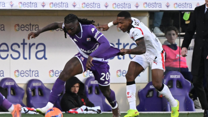   AC Milan rescató un empate en la agonía ante Fiorentina por la Serie A 