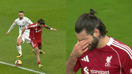   [VIDEO] ¿Qué quiso hacer?: El grosero error de Szoboszlai que le costó un gol a Liverpool 