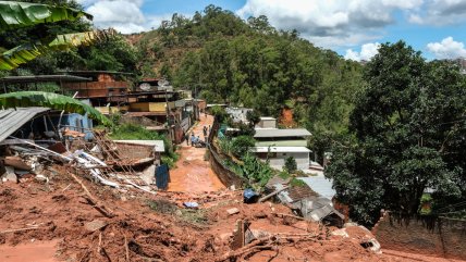   Suben a 70 los muertos por las fuertes lluvias en Brasil 