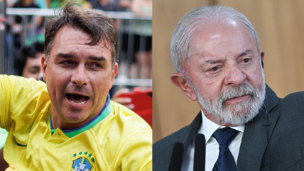  Flávio Bolsonaro acusó a Lula de 