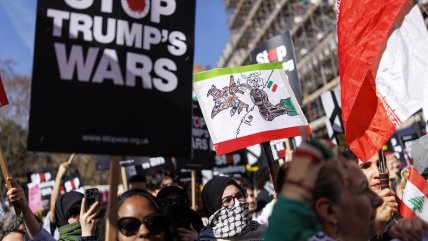   Cientos de personas marcharon en Londres contra la guerra en Medio Oriente 