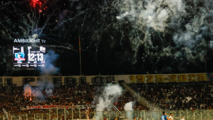   Colo Colo fue amonestado por el Tribunal de Disciplina debido al uso de pirotecnia 