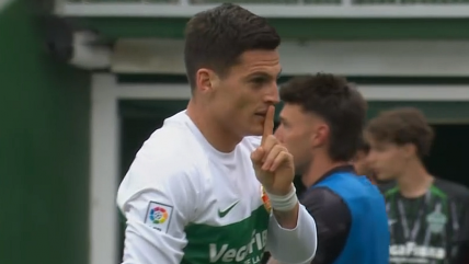   Lucas Cepeda marcó su primer gol con Elche y puso la ventaja frente a Valencia 