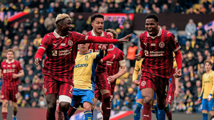  Darío Osorio sumó titularidad en el triunfo de Midtjylland ante Brondby  