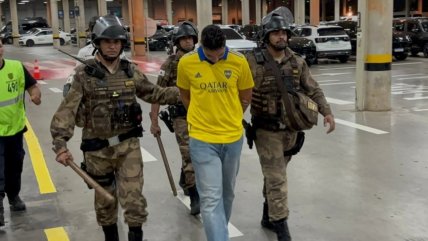   Hincha de Boca Juniors fue detenido por gestos racistas en el duelo ante Cruzeiro 