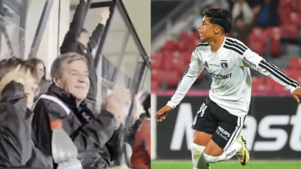   [VIDEO] Mirko Jozic celebró en el estadio el gol para el triunfo Colo Colo ante Audax 