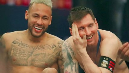   Neymar a Messi antes de su despedida: 