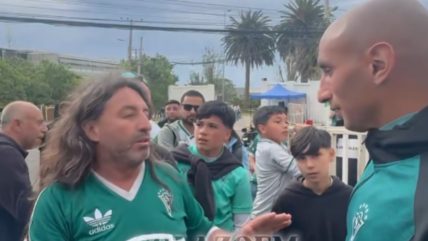   [VIDEO] Hinchas de S. Wanderers encararon a Sergio Felipe tras derrota ante Curicó Unido 
